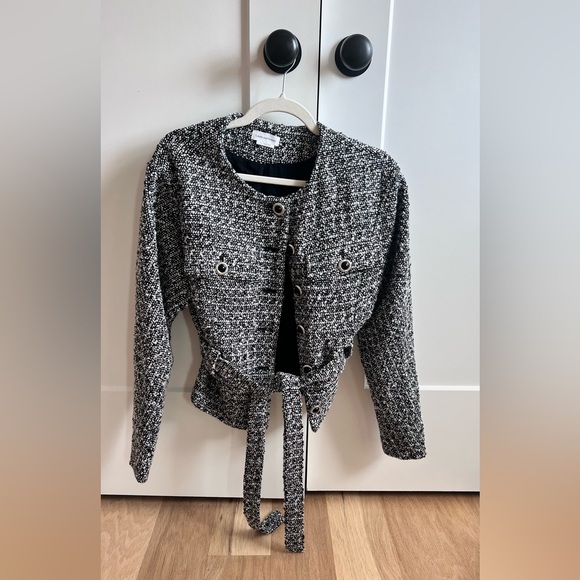 Revolve Lover and Friends Whitley Black and White Tweed Jacket - NWOT - Picture 9 of 12